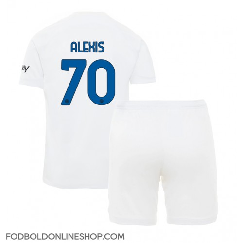 Inter Milan Alexis Sanchez #70 Udebane Trøje Børn 2023-24 Kortærmet (+ Korte bukser)